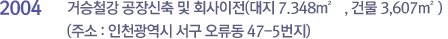 거승철강 공장신축 및 회사이전(대지7.348㎡ ,건물1,462㎡)(주소:인천광역시 서구 오류동 47-5번지)