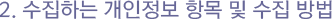 개인정보의 수집방법